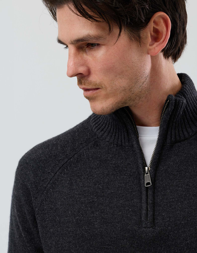 Wayver - Half Zip Wool Blend Knit