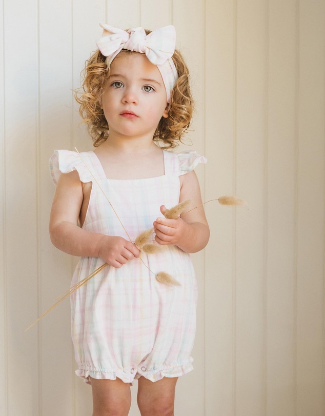Bebe by Minihaha - Madelyn Check Bodysuit - Babies