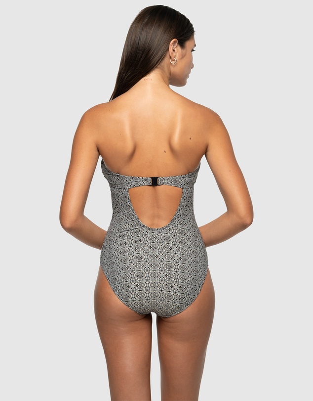 Nip Tuck Swim - Tintilating Tile Jacinta Multifit Bandeau One Piece