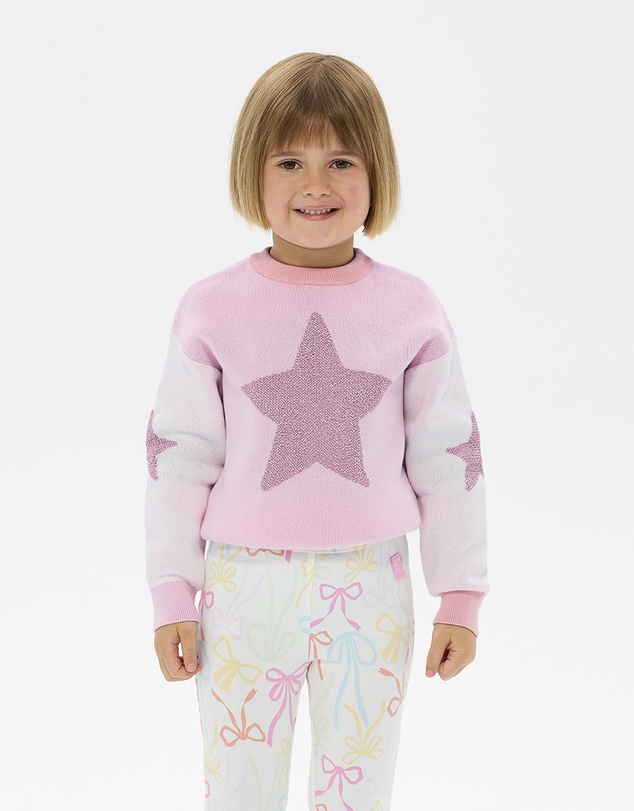 Rock Your Kid - Metallic Stars Lacey Jumper