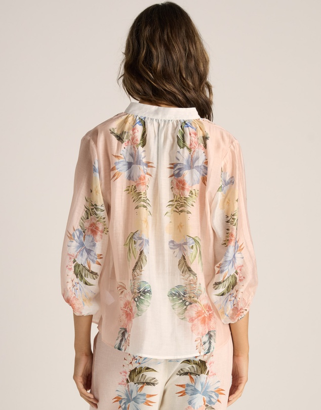 Fate + Becker - Solara Split Neck Blouse