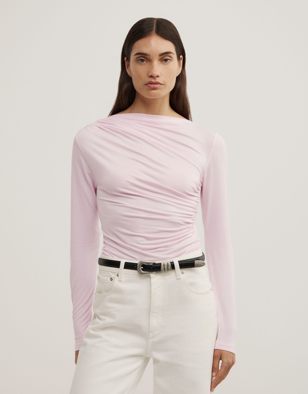 Witchery - Draped Jersey Long Sleeve Top