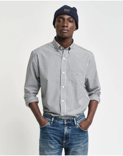 Gant - Regular Fit Striped Poplin Shirt