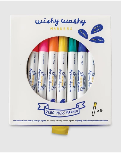 Jaq Jaq - Jaq Jaq Bird - Wishy Washy Markers 9pk