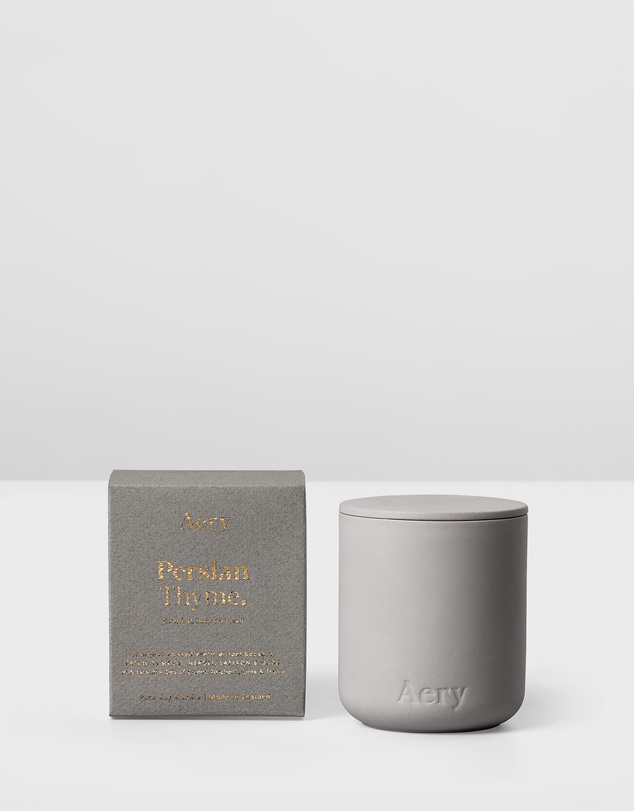 Aery Living - Fernweh Matte Ceramic Candle with Lid