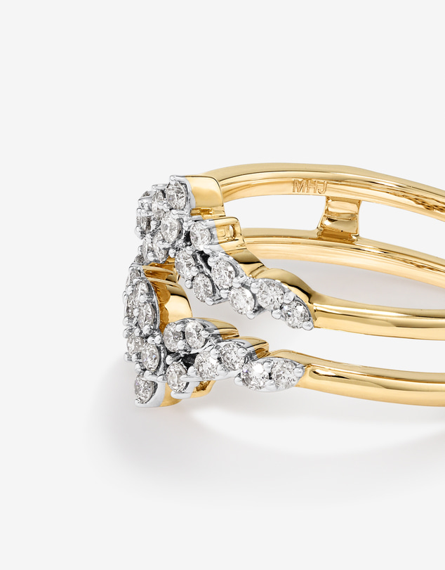 Michael Hill - Enhancer Ring with 0.33 Carat TW of Diamonds in 14kt Yellow Gold