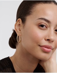 Ted Baker - CLANCI: Medium Crystal Hoop Earrings