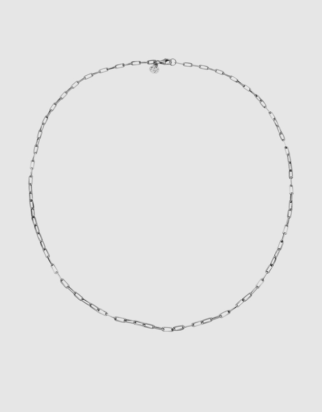 Haze & Glory - ICONIC EXCLUSIVE - Necklace Unisex Long Link Chain 925 Sterling Silver Oxidized