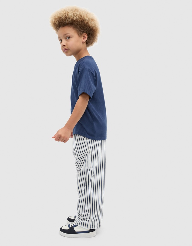 Seed Heritage - Core Textured Stripe Logo Tee