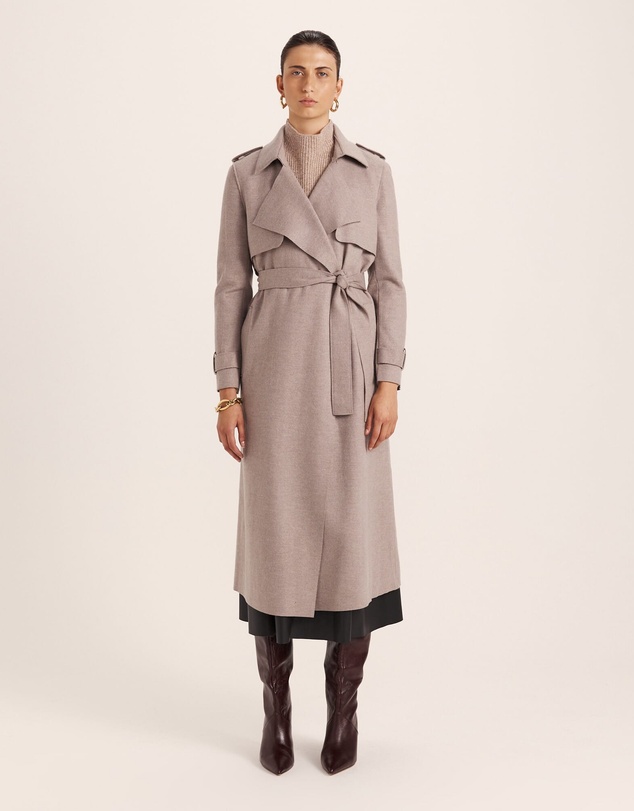 SABA - Karla Wool Longline Trench Coat