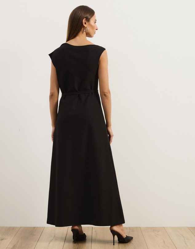 Atmos&Here - Luna Slash Neck Midi Ponte Dress
