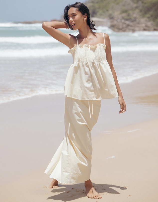 Petal & Pup - Carson Pleated Top - Butter Yellow