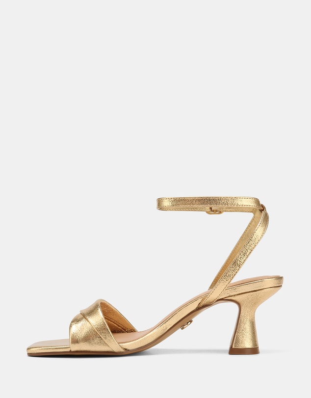 Wittner - Martina Metallic Leather Flared Heels
