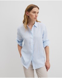 Country Road - Organically Grown Linen Stripe Shirt