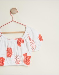 PLAY etc - Clam Crop Blouse - Kids-Teens
