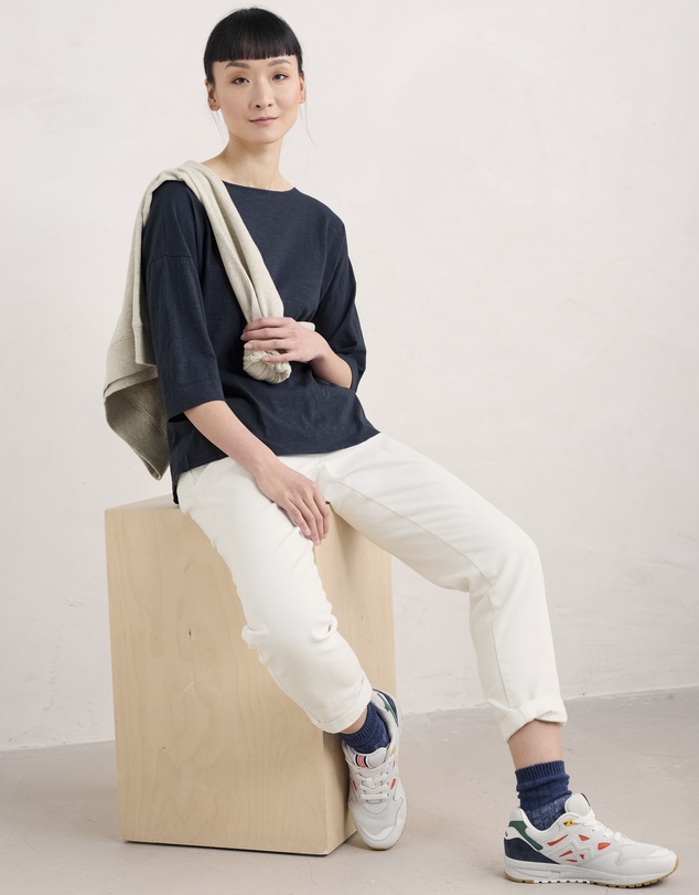 Seasalt - Seasalt Cornwall Navy Tremayne Quay Top