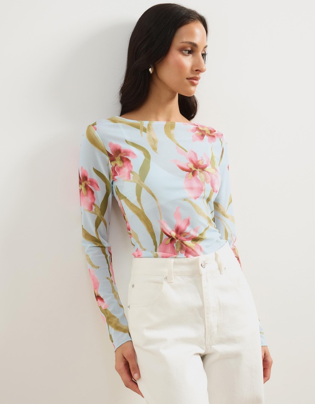 Atmos&Here - Zerea Mesh Print Top