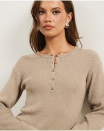 Atmos&Here - Lina Long Sleeve Knit Top