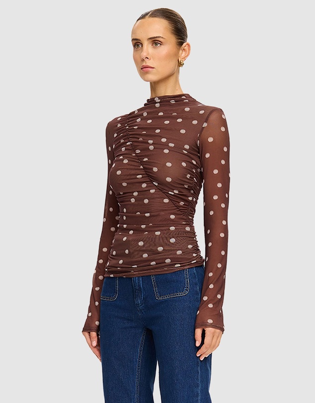 KIVARI - Edie Mesh Top