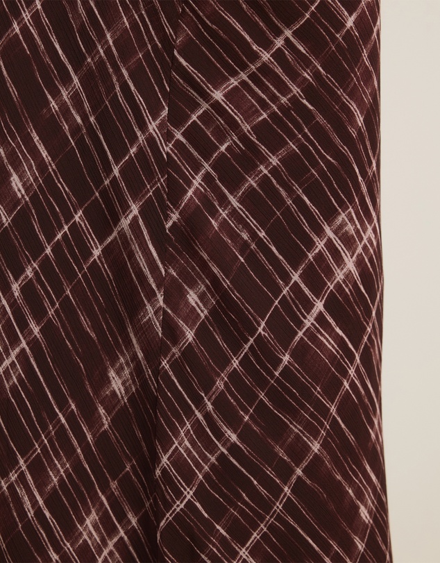 Atmos&Here - Quinn Check Print Maxi Skirt