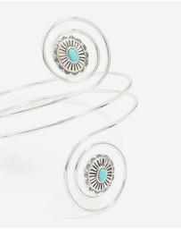 Lovisa - Silver Blue Stone Swirled Arm Cuff