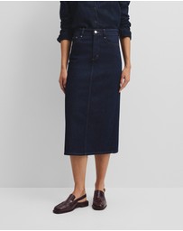 Country Road - Denim Midi Skirt
