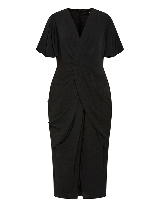 City Chic - Braelynn Drape Maxi Dress