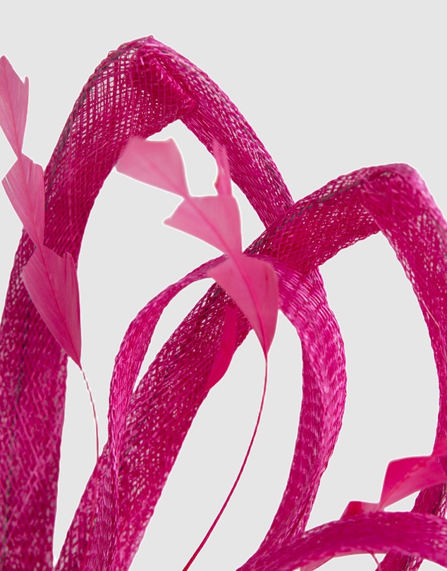 Max Alexander - Fuchsia Sinamay Loops Fascinator