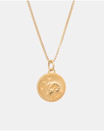 Rachel Jackson - Zodiac Art Coin Necklace Aries
