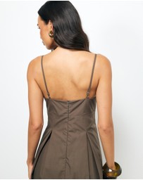 AERE - Vega Cotton Midi Dress
