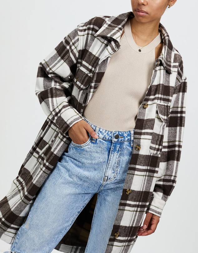 All About Eve - Sloane Check Shacket