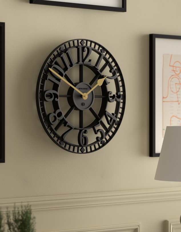 Newgate - Newgate Cube Mantel Clock-Black