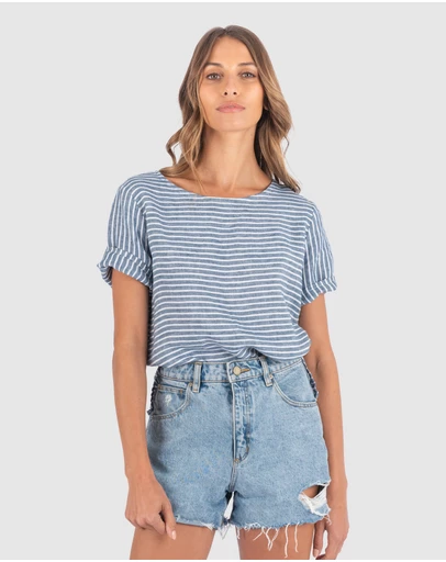 CAMIXA - Teena Linen T-shirt Top