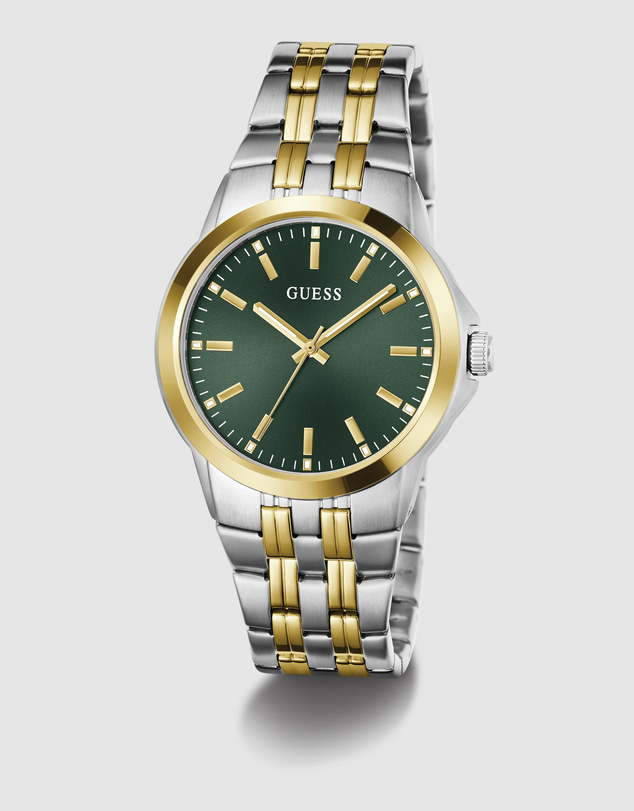GUESS - GUESS Mens Two-Tone Analogue Watch