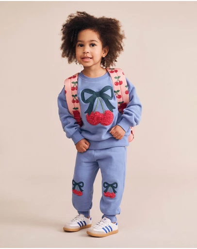 Huxbaby - Cherry Bow Trackpants - Babies-Kids