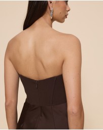 CHANCERY - Ayla Corset Drape Maxi Dress