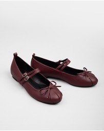 RAID - Idol mary jane ballet flats in burgundy