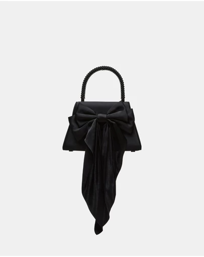 Steve Madden - BCosette Black Satin Handbag
