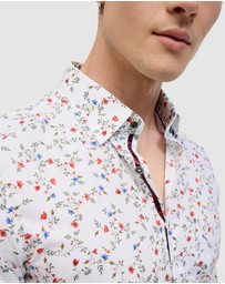 Politix - Thorpe Floral Print Long Sleeve Shirt