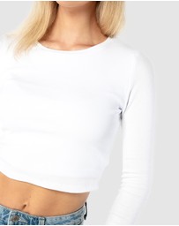 ONEBYONE - Classic Longsleeve Crop Tee