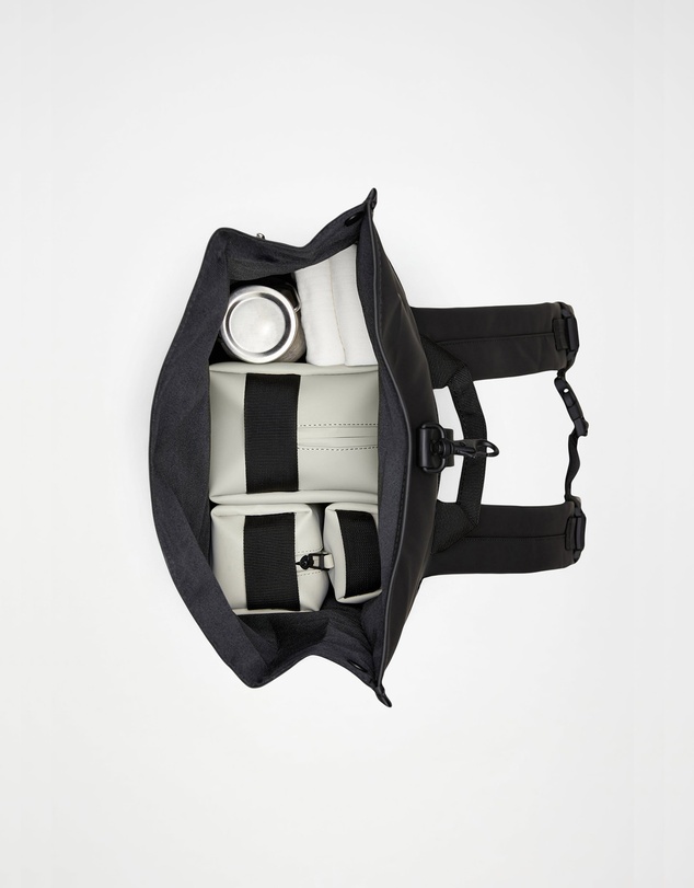 RAINS - Rolltop Rucksack Black