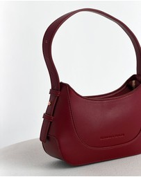 Morgan & Taylor - Aurora Shoulder Handbag in Burgundy Red