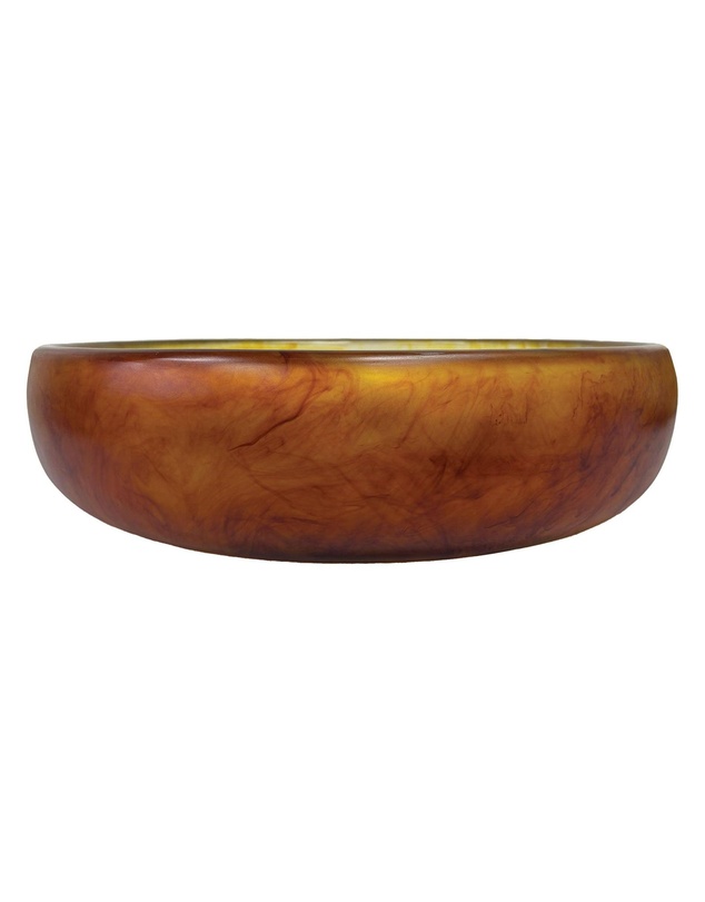 Urban Attitude - Urban Attitude GAB Extra Large Bowl 59.5 Wide by 12.5 Height - Burnt Amber