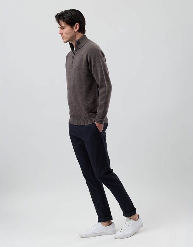 Wayver - Half Zip Wool Blend Knit