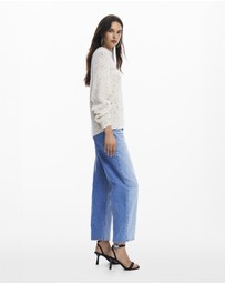 Desigual - Derby Crudo Relaxed Long Sleeve Knit Sweater