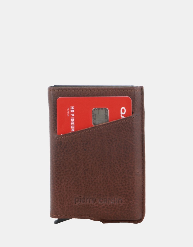 Pierre Cardin - Pierre Cardin Leather Smart Slide Card Holder Tab Wallet