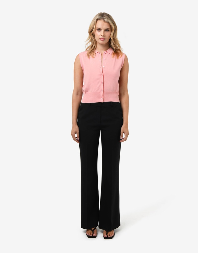 Forcast - Collins Collar Knit Top