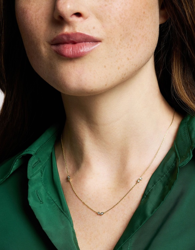 Fossil - Ellis Toi Et Moi Gold-Tone Necklace