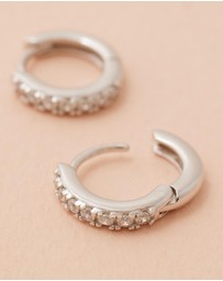 EL&RO Jewellery - April Diamond Birthstone Huggies