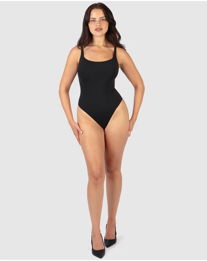 B Free Intimate Apparel - Square Neck Bodysuit G-String ButterFit